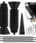 Two Pack Extended Tie Rod Inner Boot Kit With Expander Tool And Cable Ties, Dustproof Rack And Pinion Boot With Cuttable Large Caliber