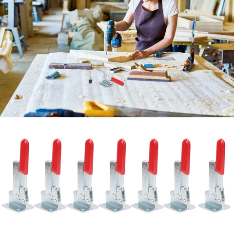 Built Tough Quick Toggle Clamp Set For Woodworking And Metalworking Vertical Workholding Fixture With Reinforcing Ribs Galvanized Iron