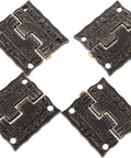 Old School Bronze Cabinet Hinges Set Of Four Antique Style Butt Hinges For Jewelry Boxes Vintage Look 26x23mm