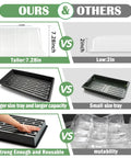 Comparison of All In One Extra Tall 7.3 Inch Humidity Dome Seed Starter Tray Set and smaller alternative products