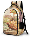 Succulents Wooden Planter Print Backpack Unisex Large Capacity Durable Polyester All Day Everyday Carry For School Work Travel And Weekend Adventures On The Go Ready Everyday Use