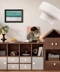 Top Shelf Sturdy White Solid Wooden Cabinet Knobs 12 Pack Round Drawer Pull Handles For Dressers And Cupboards Durable Non Toxic Finish Smooth Flat Top Design displayed on a modern wooden cabinet.