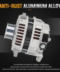 Alternator Replacement For Frontier 2005-2007 4.0L, Pathfinder 2005-2007 4.0L, Xterra 2005-2007 4.0L, 110 Amp 12V, CW Rotation, S7 Pulley