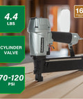7/16 Inch Standard Crown Stapler for Roofing and Subfloor Installations, Lightweight Pneumatic Nail Gun With Pro Grade Power