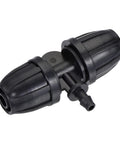 Drip Irrigation Barbed Tee Three Way Fitting For 8mm To 4mm ID Tubing Ideal For Garden Beds Greenhouse Black