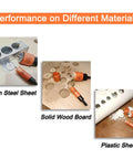 All In One Hole Saw Kit For Wood Metal And Plastic, Built Tough Bi Metal Cutter Set, 10 Piece cutting wood, metal, plastic sheets