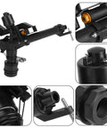 Irrigation Sprinkler 1.5In To 1In DN25 Female Thread Adjustable 360 Degree Rotating Rocking Arm For Farm Irrigation Durable Plastic Sprinkler Head components