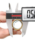 Beefy Digital Caliper 6-Inch Measuring Tool With Extreme Accuracy measuring metal part with large LCD display