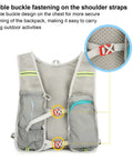 2L Hydration Backpack With Ultra Lightweight Breathable Mesh Reflective Vest And Ergonomic Adjustable Straps for outdoor activities