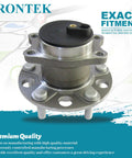 Rear Wheel Bearing And Hub Assembly Fits 2008-2017 Mitsubishi Lancer, 2011-2012 Outlander, And 2011-2012 Outlander Sport, 5 Lug, FWD With ABS, 1 Piece Replacement For A Simple, No-Fuss Install displayed front view