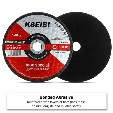 50 Pack 4 1/2 Inch Ultra Thin Cut Off Wheels For Metal Cutting Stainless Steel Aluminum 0.040 Inch Thickness 7/8 Inch Arbor Type 41