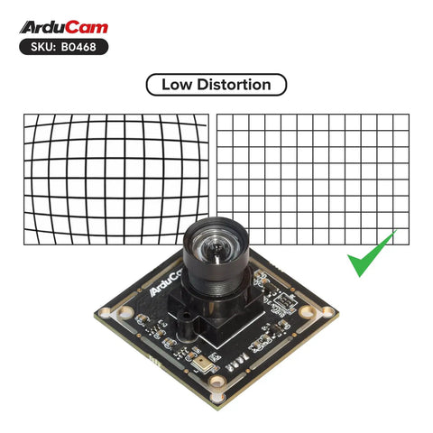 1080P USB Camera Module with Low Light Performance and Low Distortion 83 Degree M12 Lens 2MP IMX323 Sensor front view