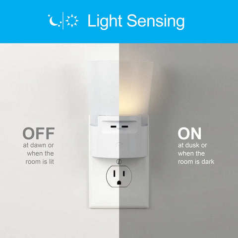 Ultrabrite Dimmable Sconce LED Night Light Plug In With Dusk To Dawn Sensor, Adjustable Brightness 0 To 100 Lumens, No Bulb To Replace, Energy Efficient, White, Ideal For Bedroom Bathroom Hallway Nursery, 1 Pack