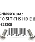 M5 X 10mm Stainless Steel Slotted Cheese Head Machine Screws Din 84 A2 70 Grade in resealable bag for repairs