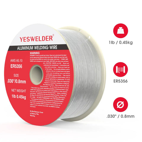 ER5356 Aluminum MIG Welding Wire 030 Inch Diameter 1 Pound Spool With ABS Plastic Core For Easy Welds Go To AlMg5 Filler Wire