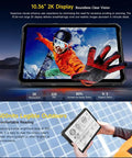 Ultra Rugged 5G Tablet Featuring Thermal Imaging Lens With 10.36 Inch 2K Anti Glare Display And 500 Nits Punch Plus Gorilla Glass 5 Shielding showing vibrant outdoor visuals and clear legibility in sunlight.