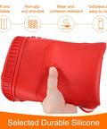 Heavy Duty Magnetic Silicone Soldering Mat Built Hard For Smartphone Fixes doubles as a heat resistant workbench pad in red.