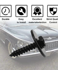 Thirty Piece Heavy Duty Hex Head Self Tapping Screws M4.2 X 20mm Black Phosphate Finish With Seven Mm Hex Drive view with vintage car background