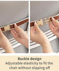 Buckle design for adjustable elasticity on Desk Chair Cushion With Removable Cover Soft Seat Pad