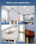 Multi-scene application of Non Dimmable 4W GU10 LED Light Bulbs 5000K Daylight White for Recessed Track Lighting 6 Pack