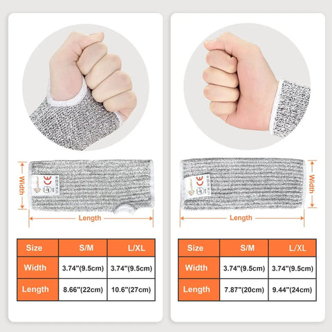 Real Deal Cut Resistant Arm Sleeves With Super Comfy Cotton Liner Shielding Fragile Skin From Bruises Built Tough Hppe Guards Handle Yard Chores And Garage Grunt Work No Sweat Design Gray Two Pair For Active Workers
