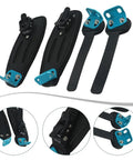 Ride Ready Adjustable Aluminum Foot Holder Strap For Electric Skateboards And Off Road Longboards Secure Rubber And Nylon Fastening Belt In Blue Easy Install Durable Buckle Keeps Your Feet Locked In