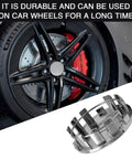 Heavy Duty Abs Wheel Center Caps 4 Pack Rust Proof Snap In Hub Covers Universal 2.12 Inch Outer Diameter on car wheel.