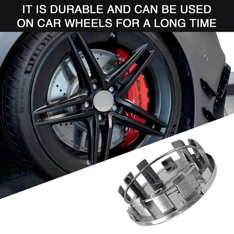 Heavy Duty Abs Wheel Center Caps 4 Pack Rust Proof Snap In Hub Covers Universal 2.12 Inch Outer Diameter on car wheel.