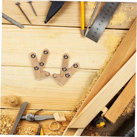 Hidden Door Hinge Set For Secret Bookcases And Concealed Doors, Heavy Duty Pivot Hinge With Bronze Finish on wooden table