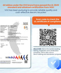 SGS UL 2849 certificate with QR code for electric bicycle compliance