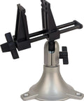 Pro Grade Junior Miniature Vise With One Knob Head Control for Three Plane Movement, silver base, adjustable jaws, USA made