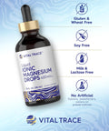 Magnesium Liquid Complex Drops, 400 Mg Per Serving, 4 Fl Oz, Vegetarian, Non GMO Gluten Free Mineral Supplement With Sulfate And Boron