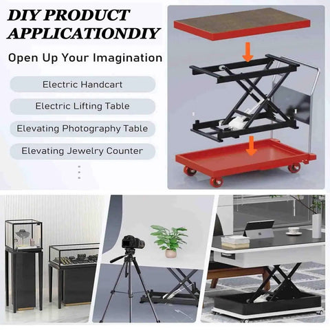 Stylish Compact Electric Lift Coffee Table With Quiet Motor And Wireless Remote For Small Spaces, Durable Folding Frame showcased in DIY applications.