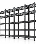 Tough As Nails Heavy Duty Metal Shelving Unit 5 Adjustable Tiers 36X16X72 Inch Garage Storage Rig with black framework.