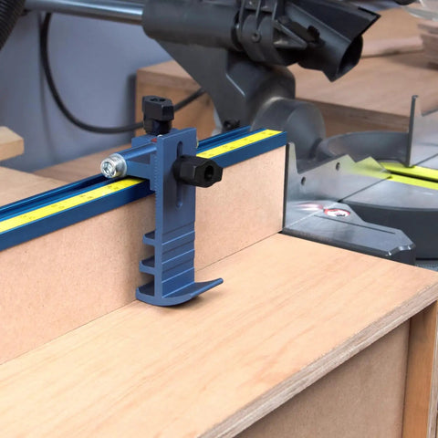 Twenty Four Inch T Track Fence Cap For Miter Saws And Router Tables on woodworking surface ensuring precise cuts.