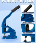 Pro Grade Grommet Tool Kit With Eyelet And Rivet Press Three Dies One Quarter One Half And 1500 Grommets Hand Press Machine details