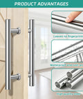 24 Inch Barn Door Handle Built Like A Tank With Heavy Duty 304 Stainless Steel Smooth Gliding Pull Bar showing waterproof features and quality.