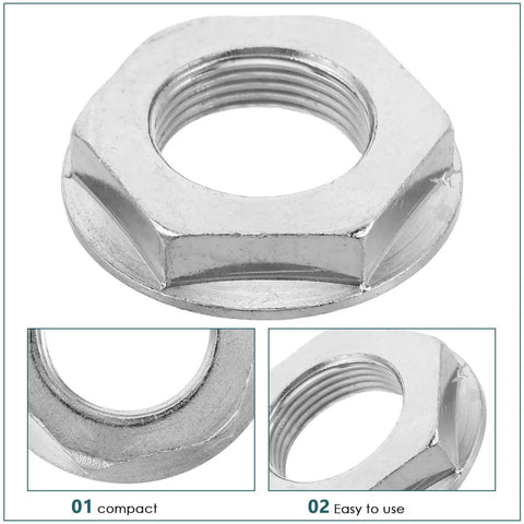 Stainless Steel Washing Machine Hub Nut Replacement Kit features close-up angles and details for home and commercial use.