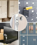 Keyed Alike Cam Locks For Cabinets And Drawers Five Eighths Inch Cylinder Fits Panels Up To Three Eighths Inch Thick Chrome Finish