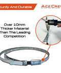 Heavy Duty Dust Collector Band Clamp Universal Adjustable Hose Strap Fits 11 Half To 24 Half Inch, showing thicker material measurement.