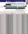 Image of 25mm Heavy Duty Conveyor Rollers Heavy Gauge Steel Drum for smooth material handling and boat trailer use.
