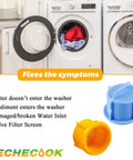 Four Pack Washing Machine Water Filter Screens Inline Inlet Valve Screen Replacement For Most Washers Keeps Sediment Out