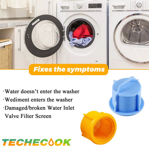 Four Pack Washing Machine Water Filter Screens Inline Inlet Valve Screen Replacement For Most Washers Keeps Sediment Out