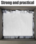 Closed box filled with white waterproof bubble mailers 10 pack self seal padded envelopes 40x50 cm foam packaging bags.