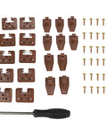 Center Mount Drawer Slides For Dressers And Cabinets, 10 Sets With Screws Included, Easy Install, Lightweight 150g Guide Hardware