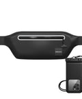 Underwater Waterproof Fanny Pack For Phones And Gear, black TPU dry bag waist pack with submersible phone pouch for water sports