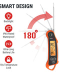 Dual Probe Instant Read Meat Thermometer For Oven And Grill With 2 Probes And Dual Temperature Display features