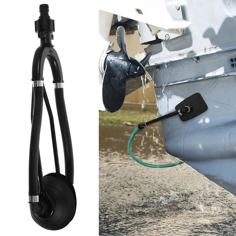 Dual Tube Outboard Engine Flusher For Boats And Yachts, Dockside Pro Grade Marine Motor Cleaner Water Flushing System