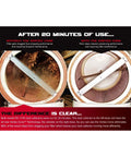 Comparison of dust collector filters with and without Vortex Cone, showing performance difference after 20 minutes of use.