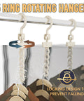 Hanging Vacuum Storage Bags Space Saver For Clothing Suits And Jackets, Closet Organizer Travel Set Of 4 With Two Long And Two Short Bags Clear, Rotating Hanger